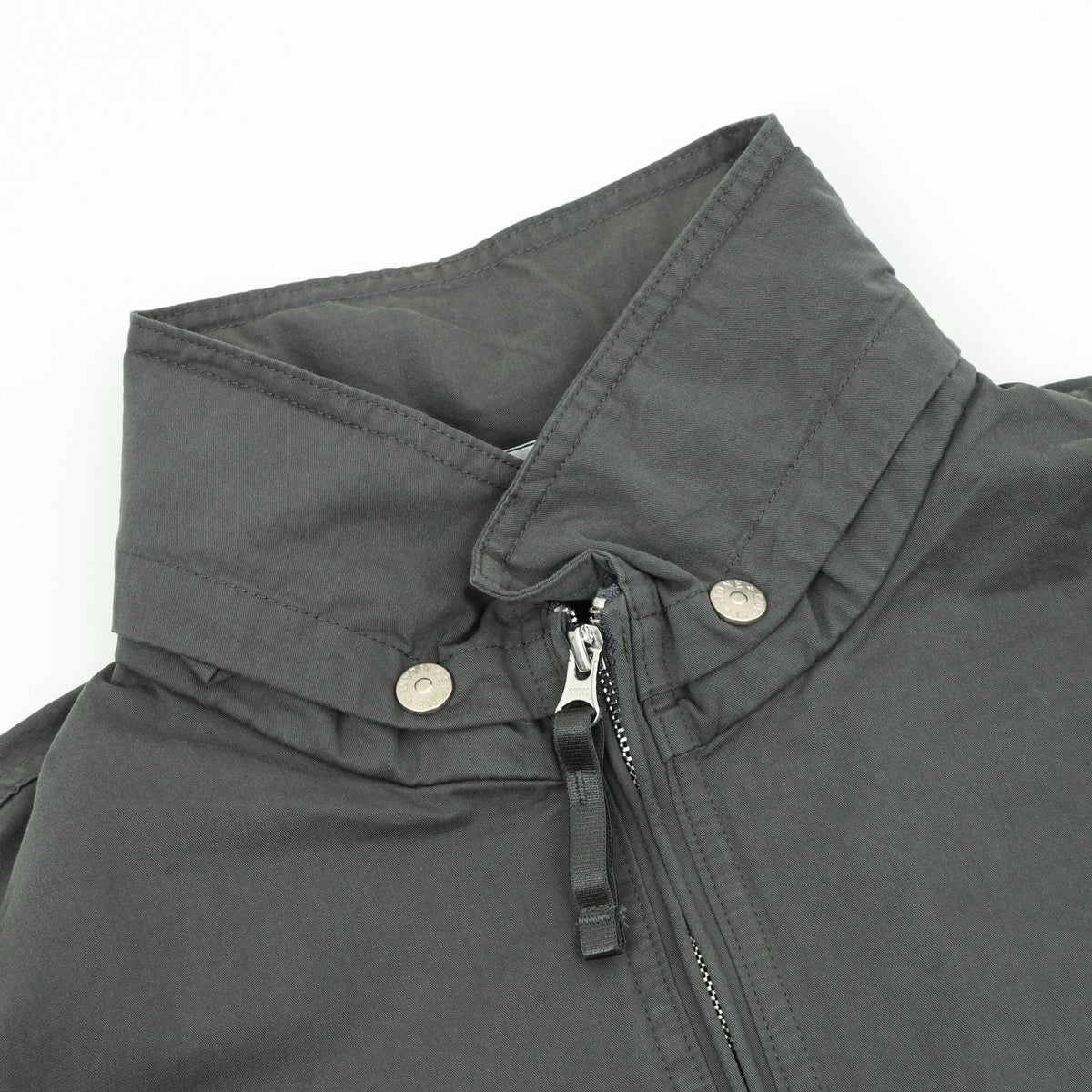 Stone Island Women's & Men's Dark Grey Compass Patch Stand-Collar Zip-Up Jacket