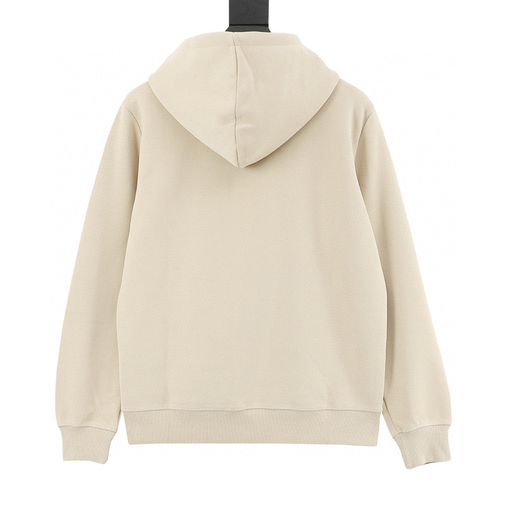 Loewe 25FW Leather Anagram Drawstring Logo Hoodie