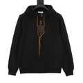 Loewe 25FW Leather Anagram Drawstring Logo Hoodie