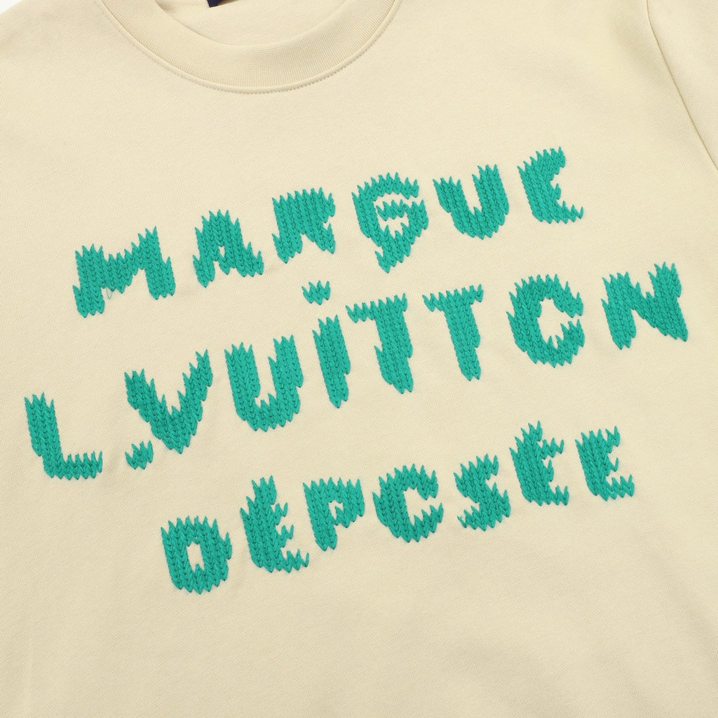 Louis Vuitton ‘Marque L.Vuitton Déposée’ Crewneck Sweatshirt — Cream | FW26