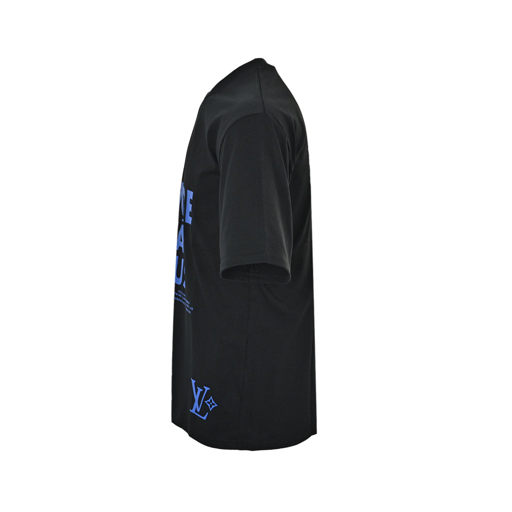 Louis Vuitton "Le Monde Est à Vous" Graphic Short-Sleeve T-Shirt in Black