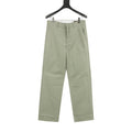 Louis Vuitton LV Leather Tag Silk-Cotton Crepe Straight-Leg Trousers