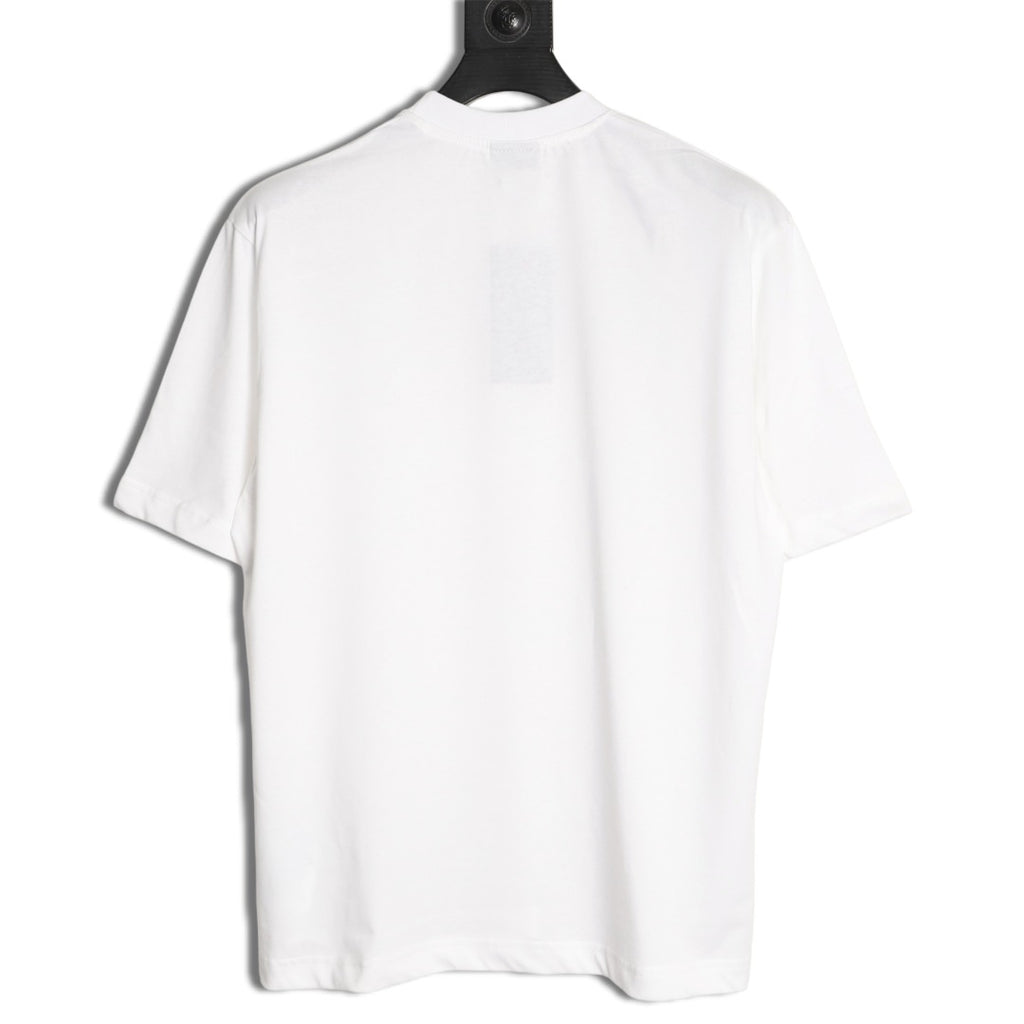 Gucci White Knight Crest Graphic T-Shirt