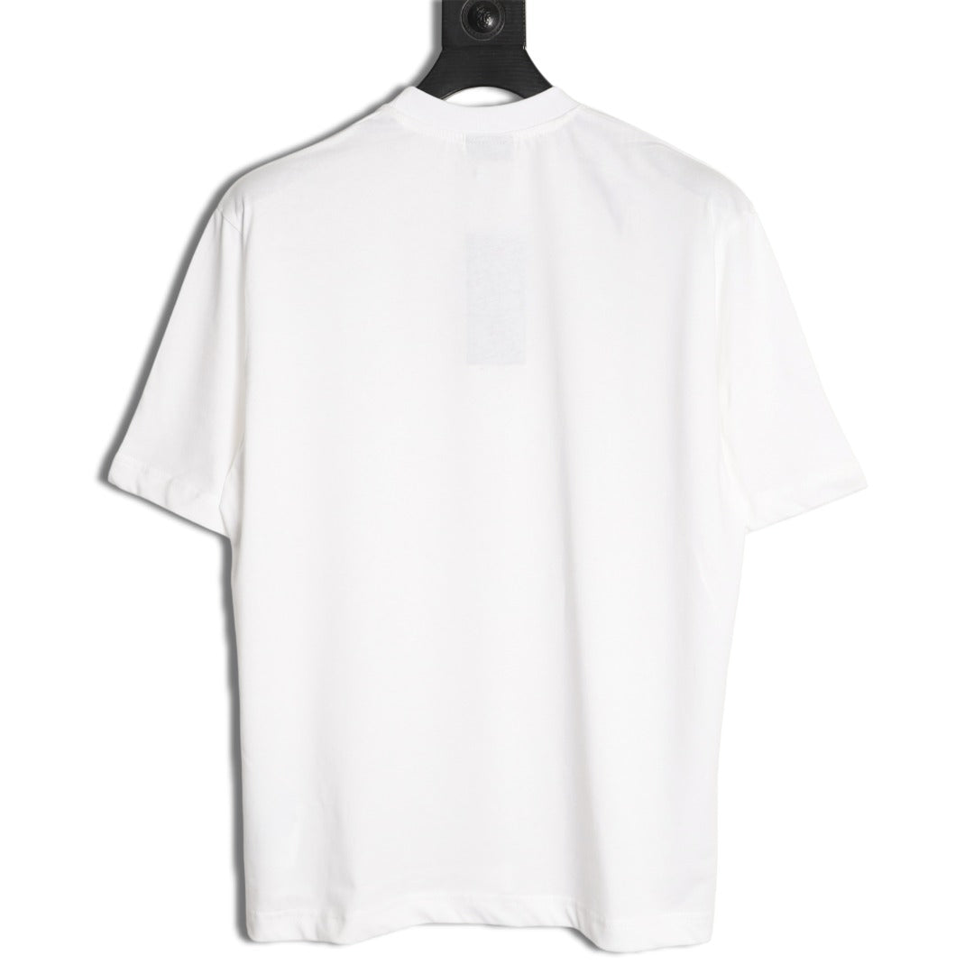 Gucci White Knight Crest Graphic T-Shirt
