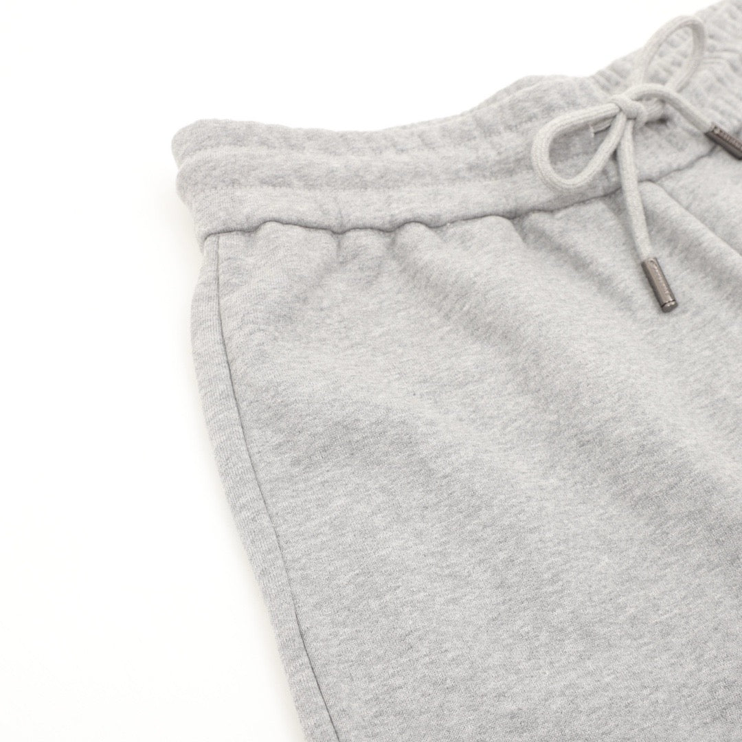 Burberry Women's Men's Grey Side Check Logo Jogger Pants