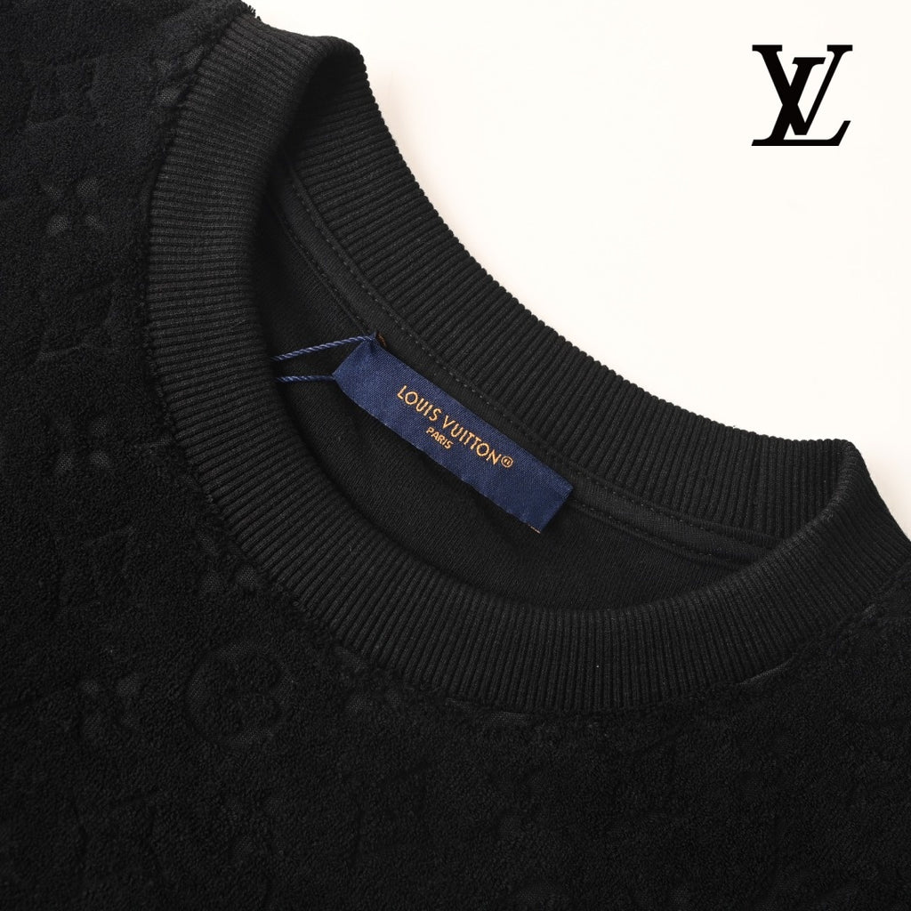 Louis Vuitton Men's Black Monogram Towelling T-Shirt