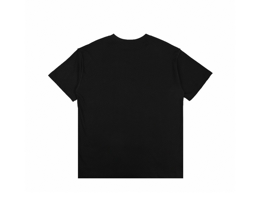 Louis Vuitton Gold Pixel LV Logo Short-Sleeve T-Shirt in Black