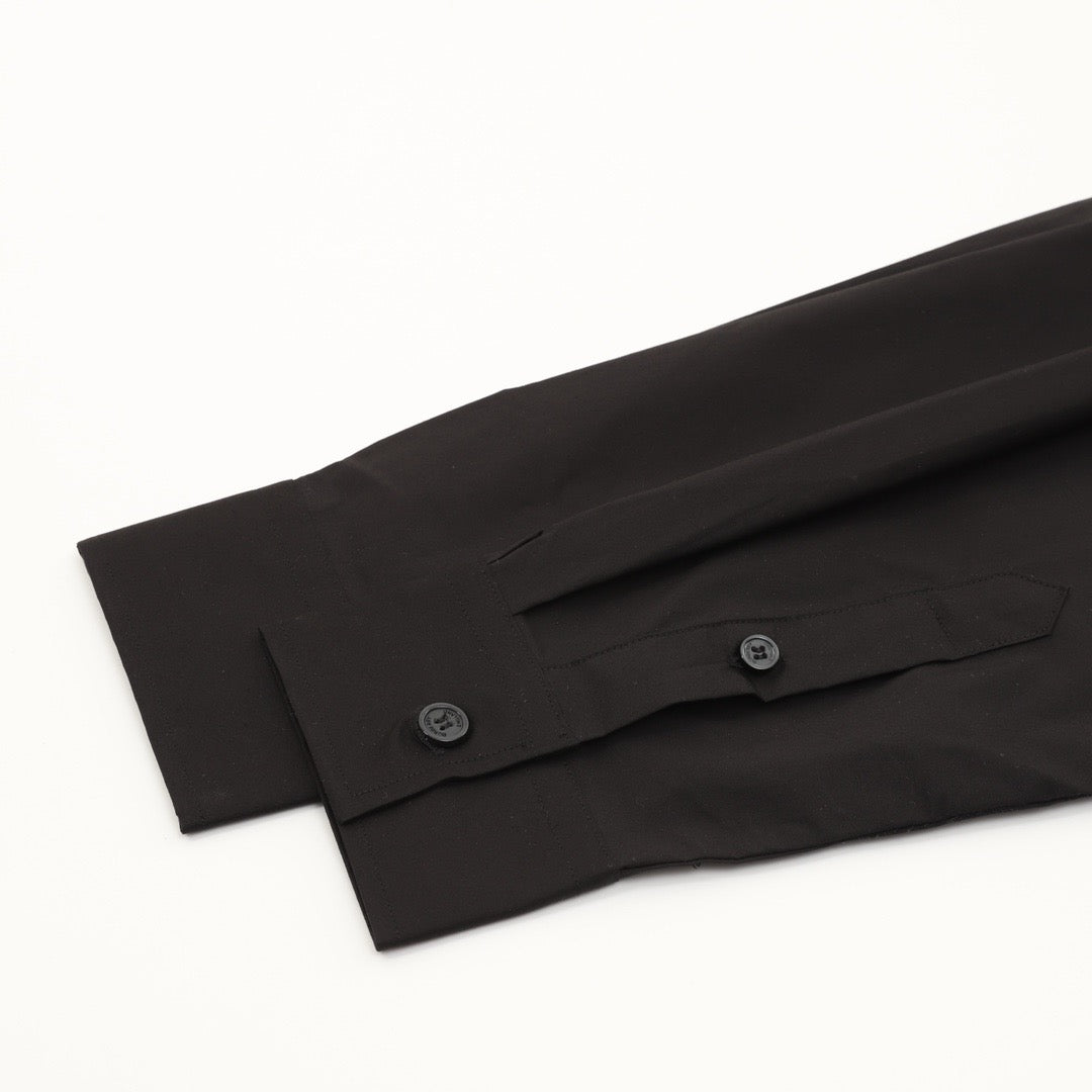 Burberry TB Monogram Embroidered Concealed Placket Long-Sleeve Shirt