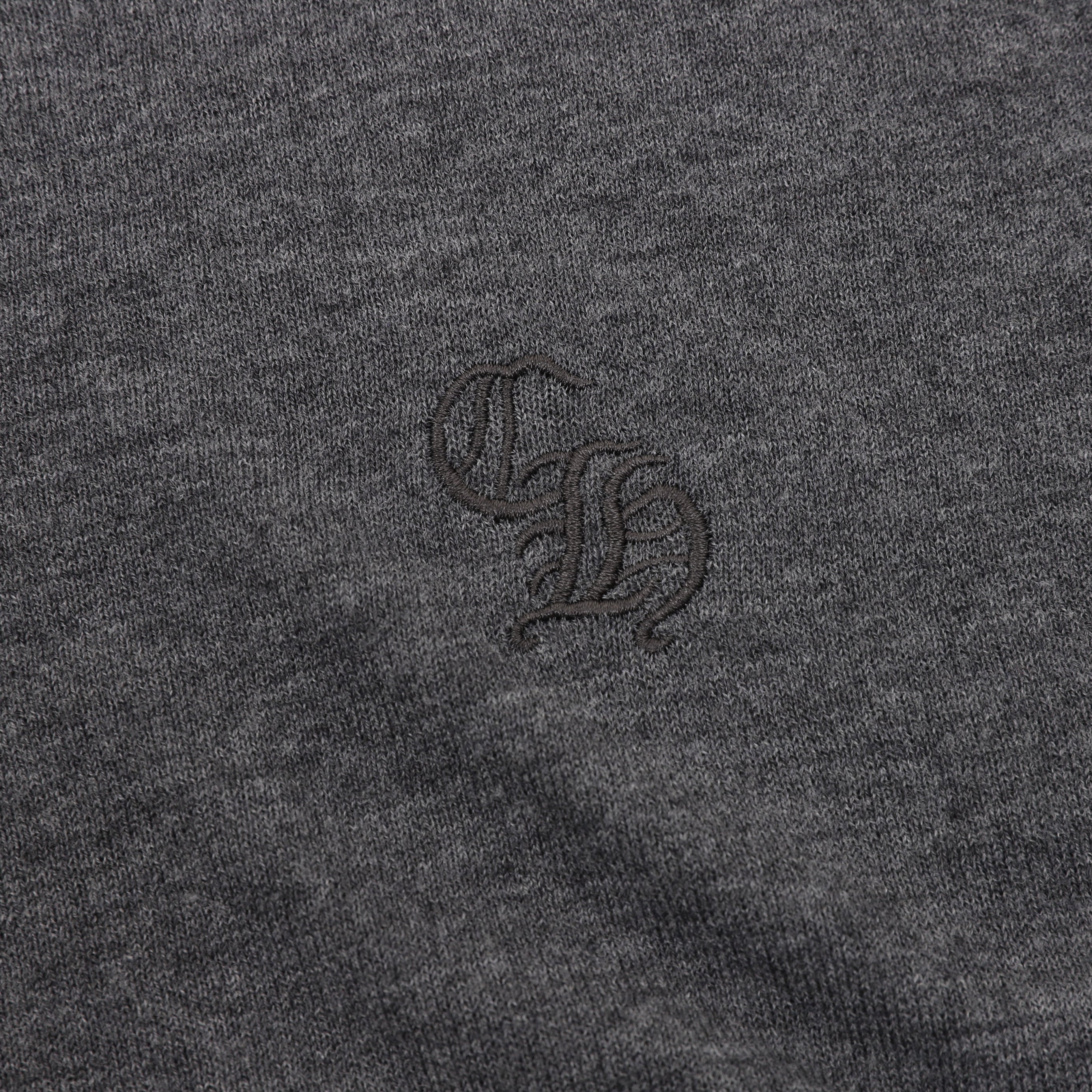Chrome Hearts CH Gothic Logo Cross Embroidered Raglan Long-Sleeve T-Shirt