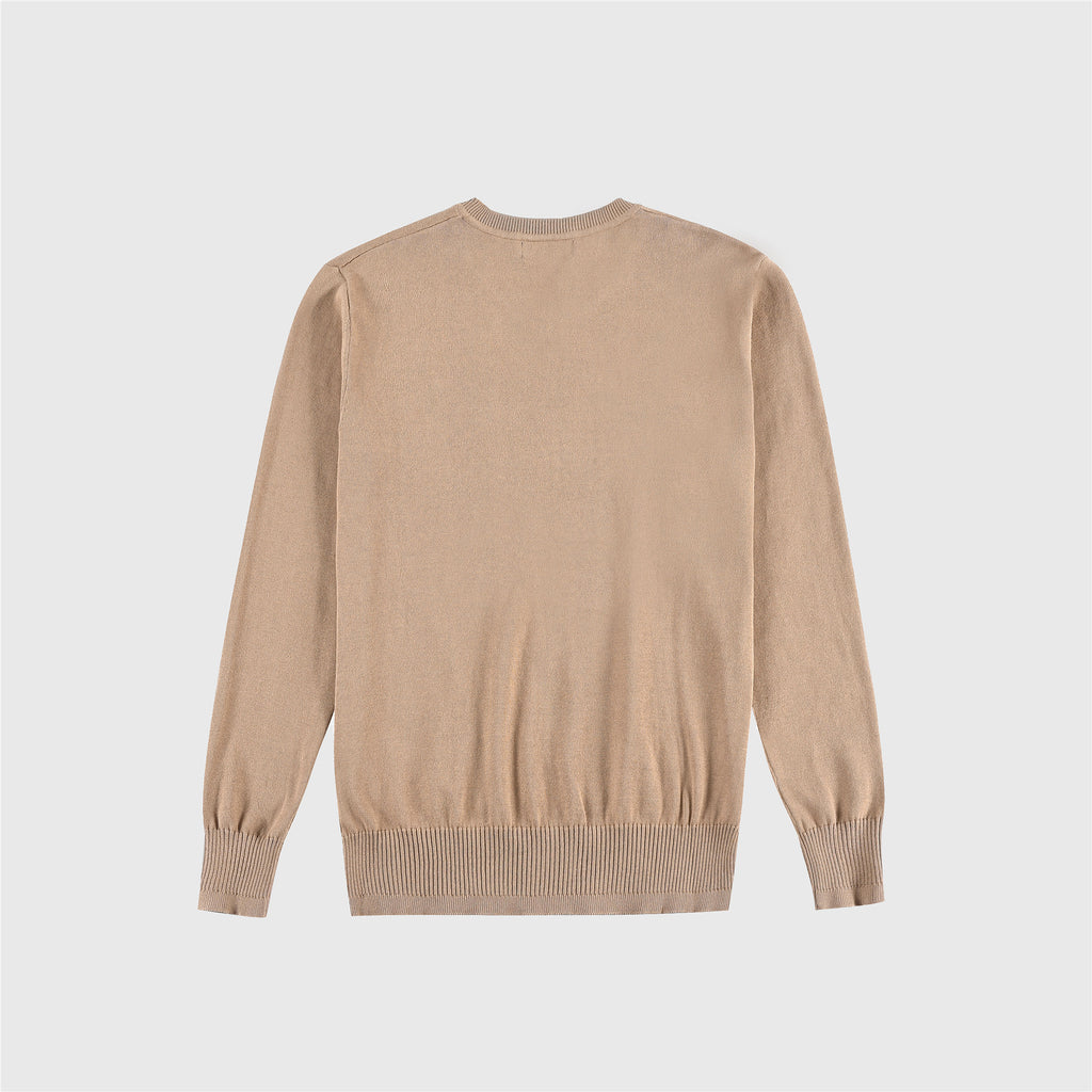 Polo Ralph Lauren Women's & Men's Camel Pony Logo V-Neck Knit Sweater