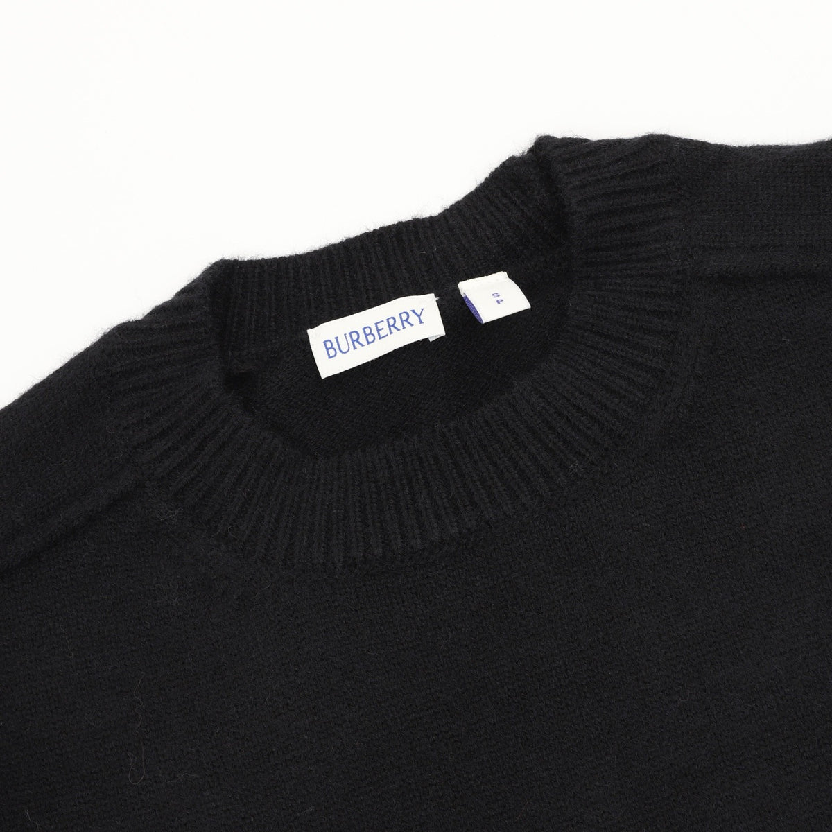 Burberry Women's & Men's Black Equestrian Knight Patch Crewneck Sweater