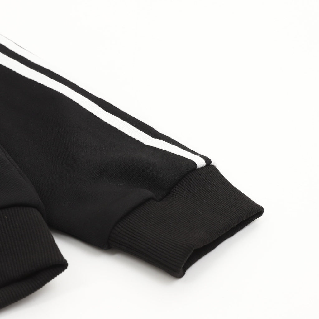 Adidas Women's & Men's Black 3-Stripes Full-Zip Track Jacket
