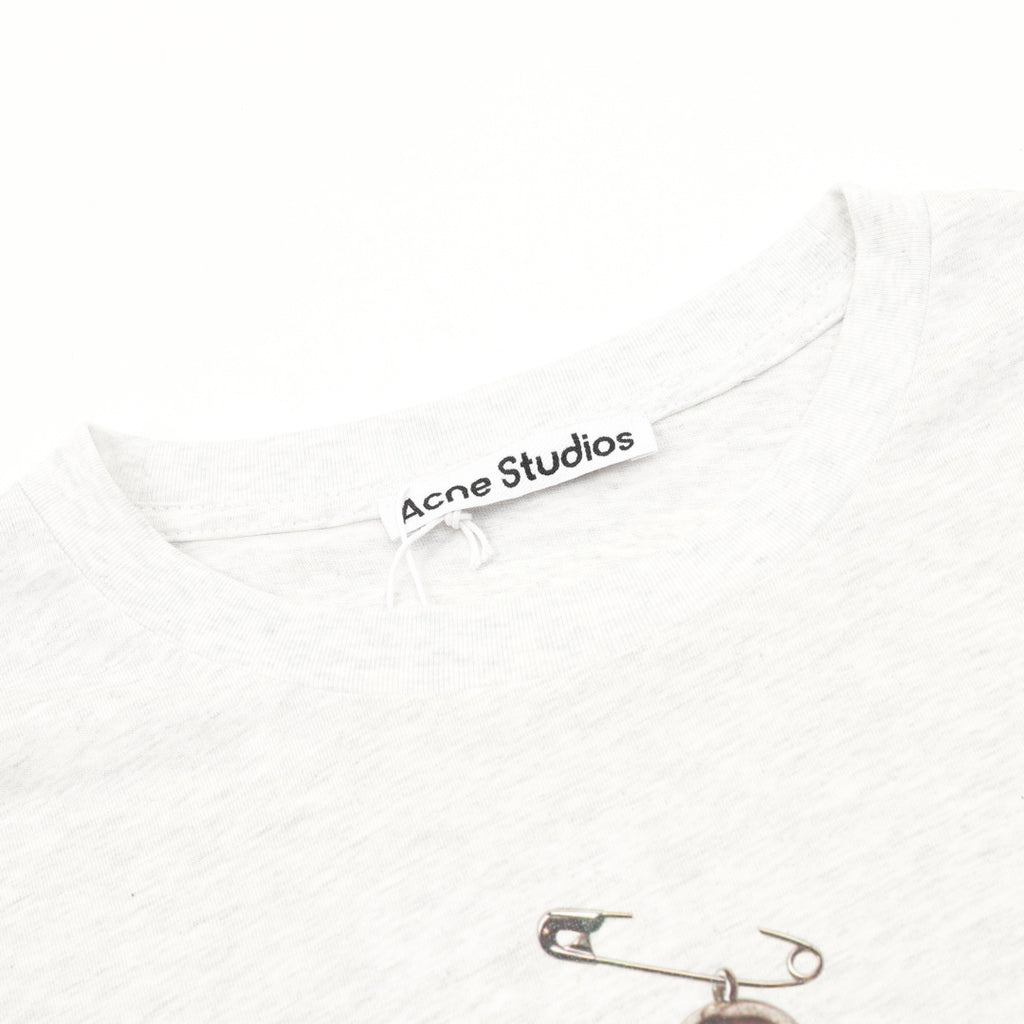 Acne Studios Light Grey Ornament Print T-Shirt