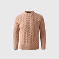 Polo Ralph Lauren Women's Men's Camel Cable Knit Crewneck Sweater