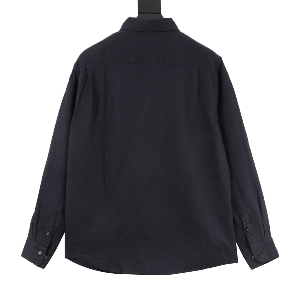 Loro Piana Women's Men's Navy Linen Long-Sleeve Shirt