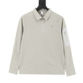 KOLON SPORT Women's & Men's Light Beige Long-Sleeve Half-Zip Polo