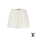Louis Vuitton White Terry Cuffed Shorts