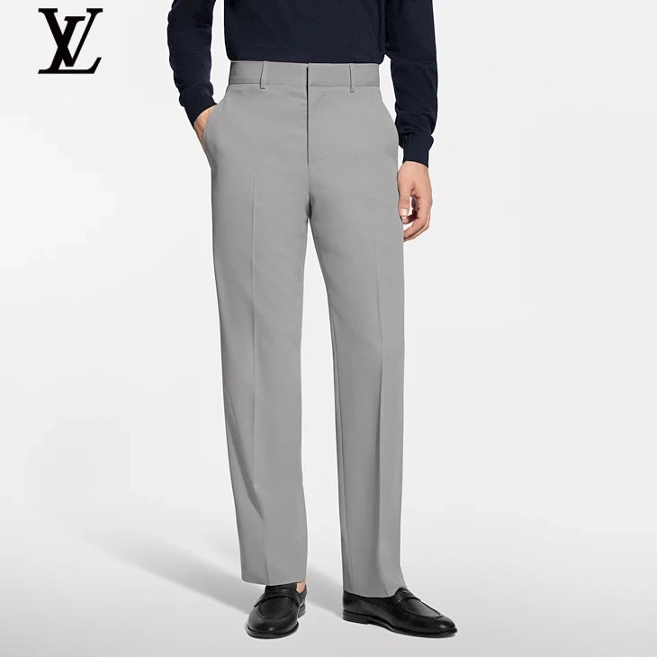 Louis Vuitton Light Grey Straight-Fit Trousers