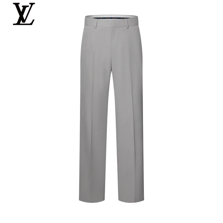 Louis Vuitton Light Grey Straight-Fit Trousers