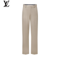 Louis Vuitton Beige Straight-Fit Linen Trousers