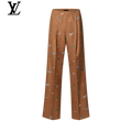 Louis Vuitton Brown Safari Animal-Print Drawstring Trousers