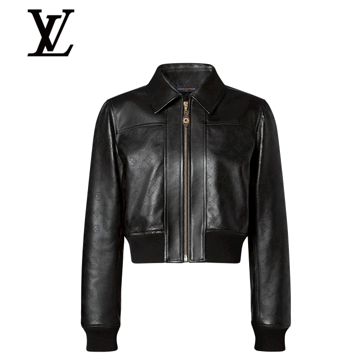Mahina Accent Leather Bomber Jacket