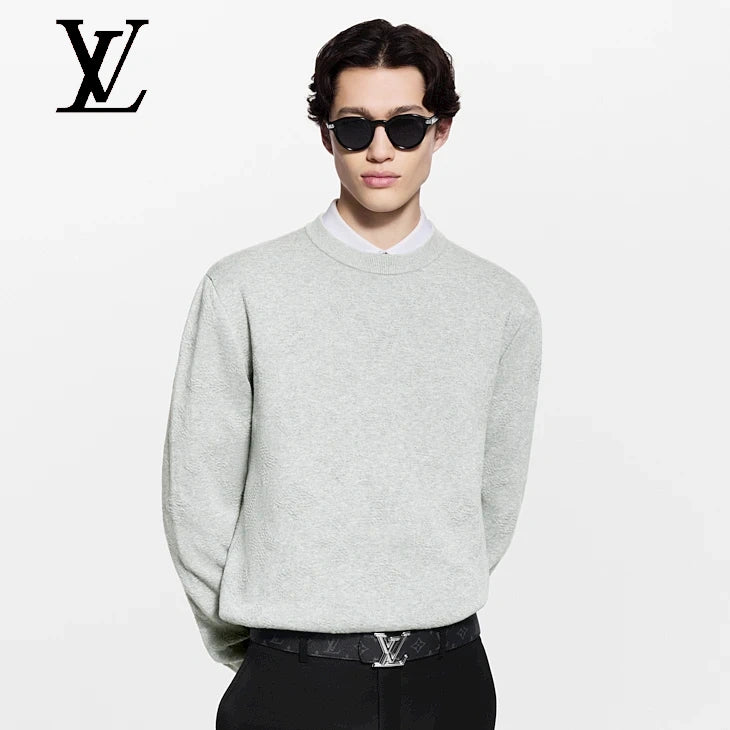 Monogram Embossed Pullover