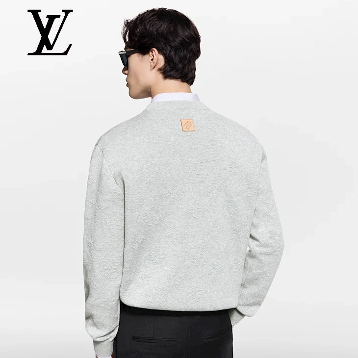 Monogram Embossed Pullover