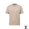 Louis Vuitton Grey T-Shirt with Allover Yellow Monogram