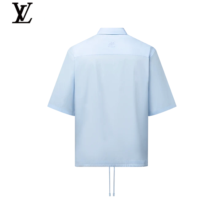 Louis Vuitton Multicolour Monogram Embroidery Drawstring Short-Sleeve Shirt