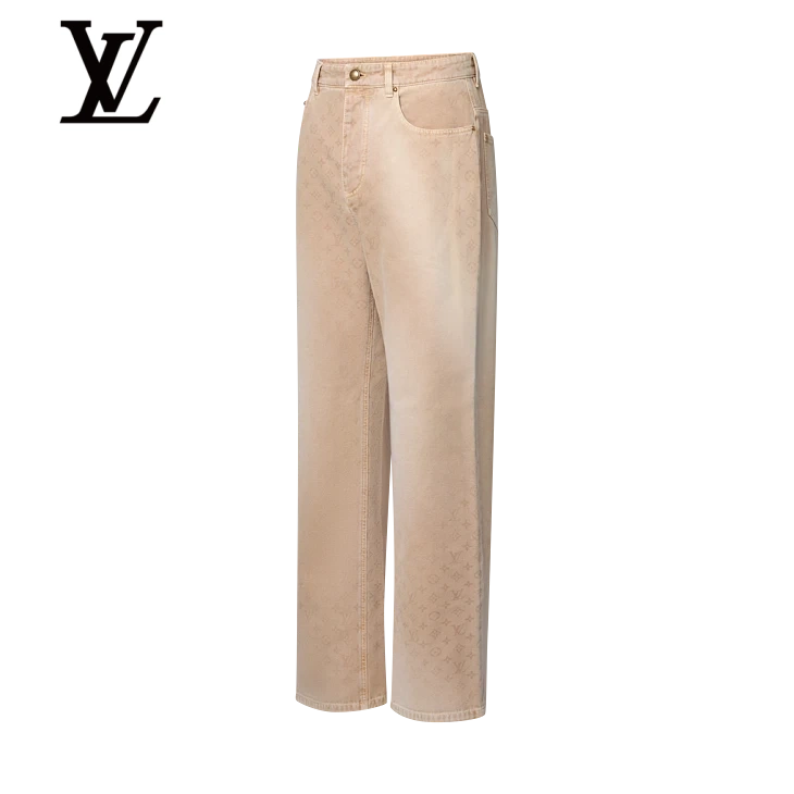 Monogram Denim Skate Pants