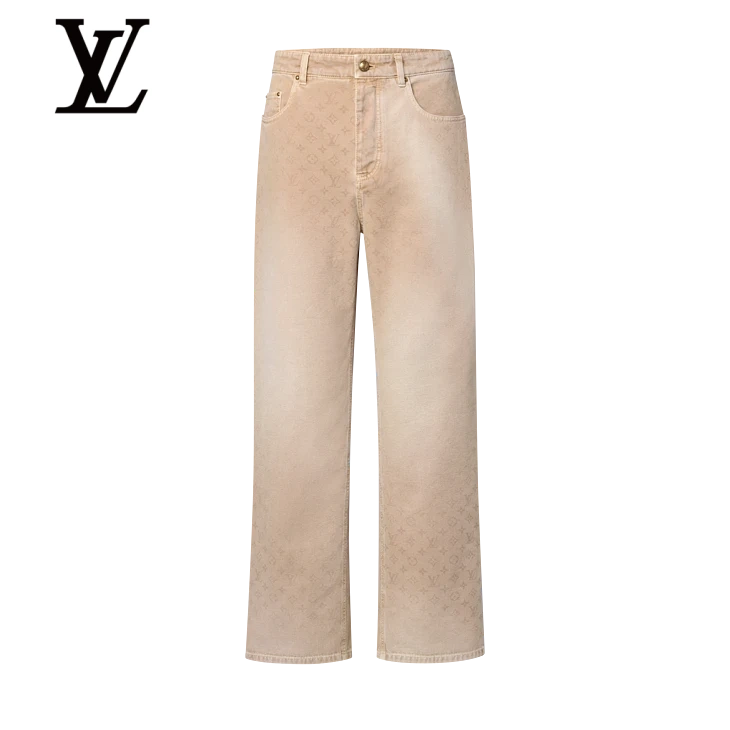 Monogram Denim Skate Pants