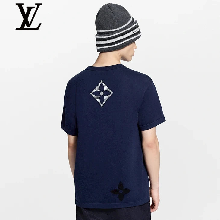 Louis Vuitton Navy Multi Monogram Knit T-Shirt