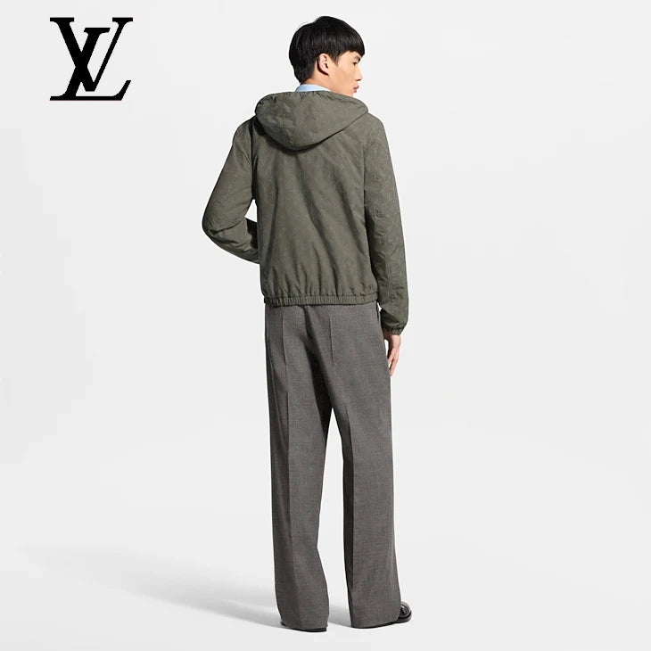 Reversible Monogram Reflective Windbreaker