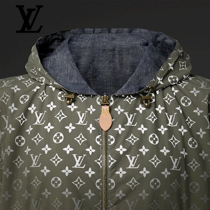 Reversible Monogram Reflective Windbreaker