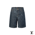 Louis Vuitton Dark Blue Monogram Denim Shorts