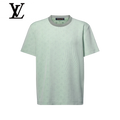 Hidden Monogram Short-Sleeved Jacquard Crewneck