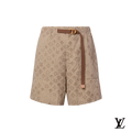 Louis Vuitton Beige Monogram Grid Shorts