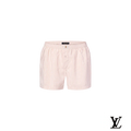 Louis Vuitton Pink and White Striped Cotton Boxer Shorts