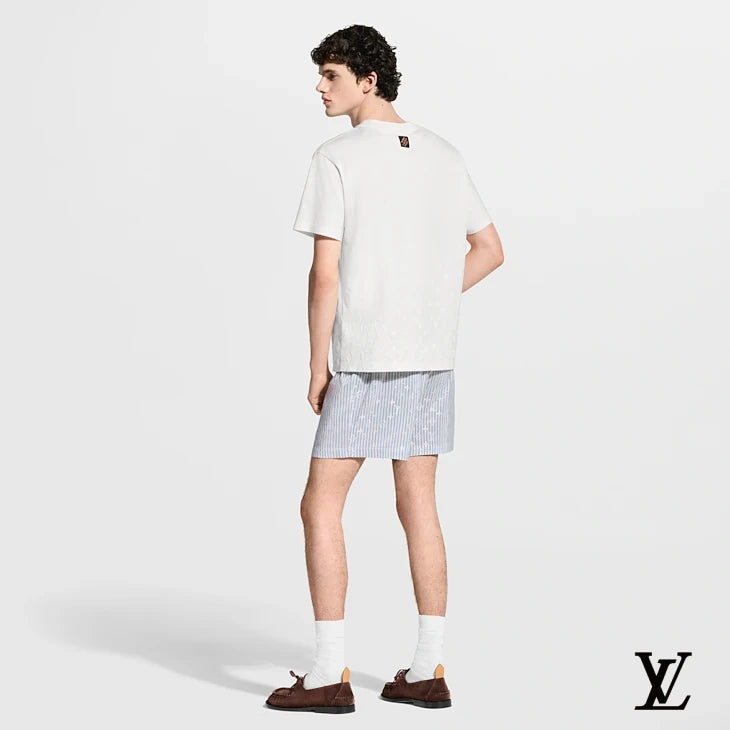 Louis Vuitton Striped Monogram Shorts