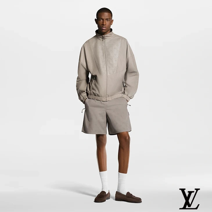Louis Vuitton Grey Monogram Perforated Shorts