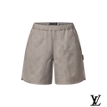 Louis Vuitton Grey Monogram Perforated Shorts