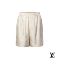 Louis Vuitton Beige Monogram Jacquard Drawstring Shorts
