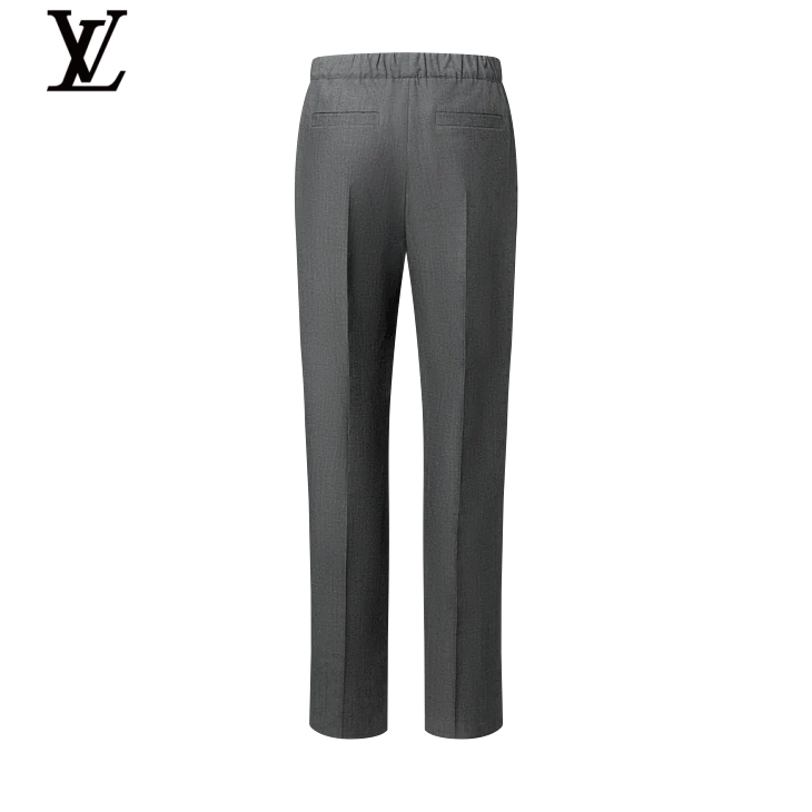 Louis Vuitton Grey Elastic-Waist Trousers