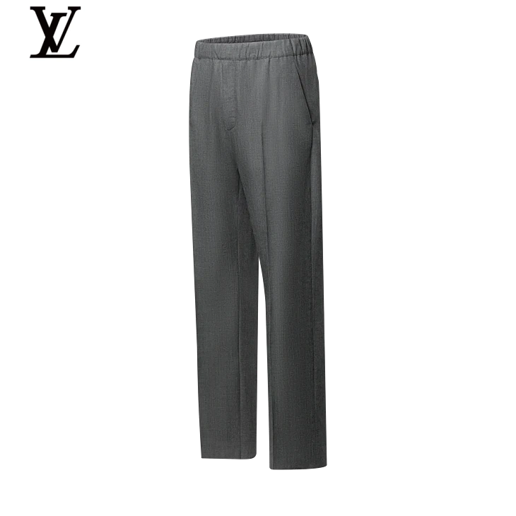 Louis Vuitton Grey Elastic-Waist Trousers