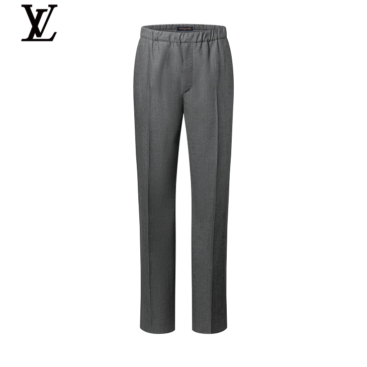 Louis Vuitton Grey Elastic-Waist Trousers
