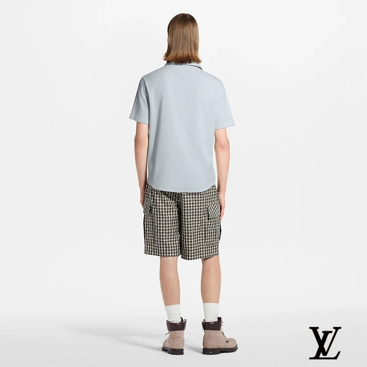 Louis Vuitton Brown Check Cargo Shorts