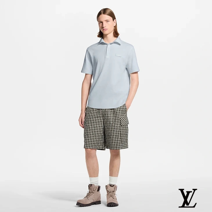 Louis Vuitton Brown Check Cargo Shorts