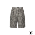 Louis Vuitton Brown Check Cargo Shorts
