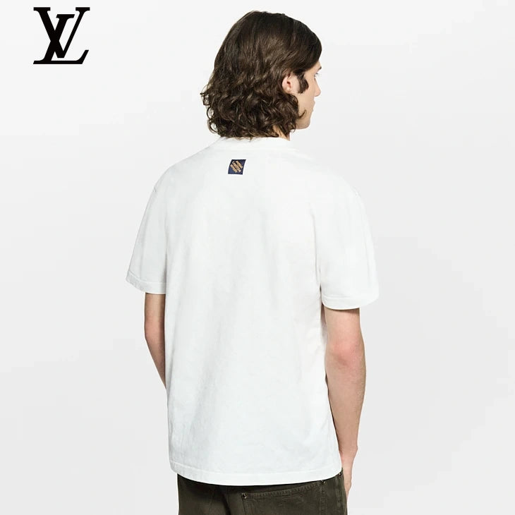 Louis Vuitton White Allover Monogram Jacquard T-Shirt